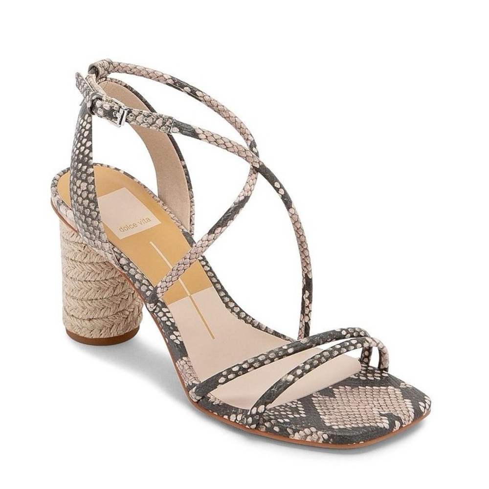 Dolce Vita Nico snakeskin espadrille heel size 8.5